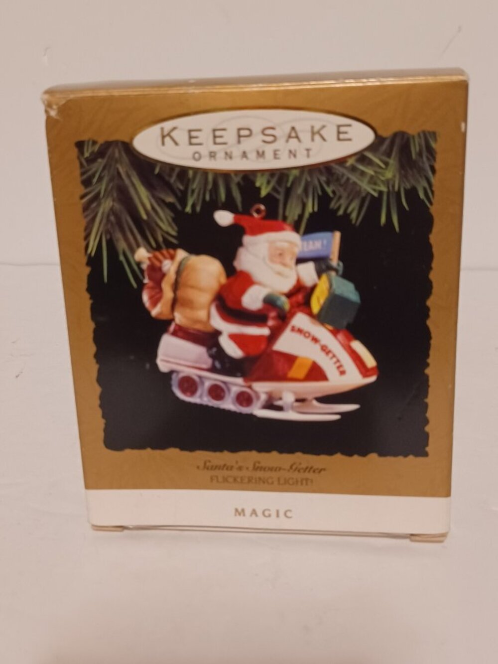 Hallmark Keepsake Ornament - Santa’s Snow-Getter Flickering Light 1993